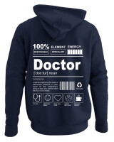 Φούτερ με κουκούλα - Doctor - Color Thumbnail Navy Blue
