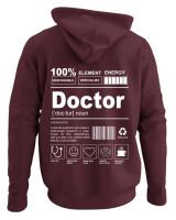 Φούτερ με κουκούλα - Doctor - Color Thumbnail Marron