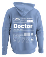 Φούτερ με κουκούλα - Doctor - Color Thumbnail Blue Carolina