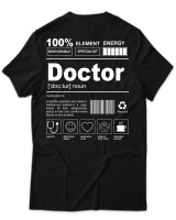 T-Shirt Unisex - Doctor - Color Thumbnail Μαύρο