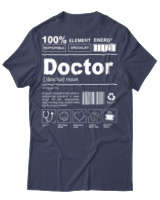 T-Shirt Unisex - Doctor - Color Thumbnail Μπλε Γκρι