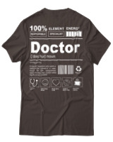 T-Shirt Unisex - Doctor - Color Thumbnail Καφέ