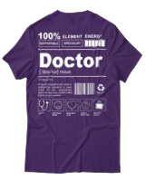 T-Shirt Unisex - Doctor - Color Thumbnail Σκούρο Μωβ