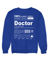 Φούτερ χωρίς κουκούλα - Doctor - Color Thumbnail Μπλε Ρουά