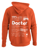 Φούτερ με κουκούλα - Doctor - Color Thumbnail Orange