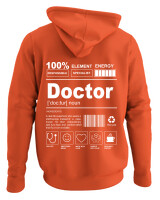Φούτερ με κουκούλα - Doctor - Color Thumbnail Πορτοκαλί