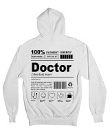 Ζακέτα Φούτερ με κουκούλα - Doctor - Color Thumbnail 'Ασπρο