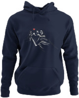 Φούτερ με κουκούλα - Dog Love - Color Thumbnail Navy Blue