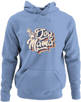 Φούτερ με κουκούλα - Dog Mama Retro - Color Thumbnail Blue Carolina