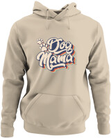 Φούτερ με κουκούλα - Dog Mama Retro - Color Thumbnail Μπέζ