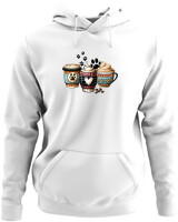 Φούτερ με κουκούλα - Dog Mom Coffee Club - Color Thumbnail ΄Ασπρο