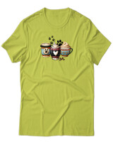 T-Shirt Unisex - Dog Mom Coffee Club - Color Thumbnail Λαχανί