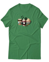 T-Shirt Unisex - Dog Mom Coffee Club - Color Thumbnail Πράσινο