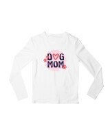 Μακρυμάνικο Μακό - Dog Mom - Color Thumbnail 'Ασπρο