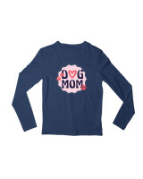 Μακρυμάνικο Μακό - Dog Mom - Color Thumbnail Σκούρο Μπλε