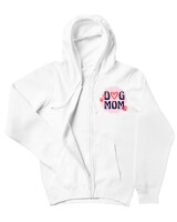Ζακέτα Φούτερ με κουκούλα - Dog Mom - Color Thumbnail 'Ασπρο