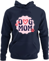 Φούτερ με κουκούλα - Dog Mom - Color Thumbnail Navy Blue