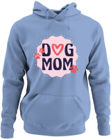Φούτερ με κουκούλα - Dog Mom - Color Thumbnail Blue Carolina