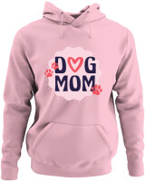 Φούτερ με κουκούλα - Dog Mom - Color Thumbnail Pink