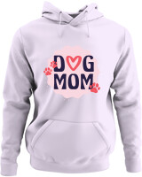 Φούτερ με κουκούλα - Dog Mom - Color Thumbnail Λιλά