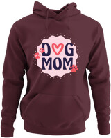 Φούτερ με κουκούλα - Dog Mom - Color Thumbnail Marron