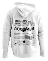 Φούτερ με κουκούλα - Dog Mum - Color Thumbnail ΄Ασπρο