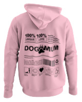 Φούτερ με κουκούλα - Dog Mum - Color Thumbnail Pink