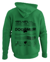Φούτερ με κουκούλα - Dog Mum - Color Thumbnail Kelly Green