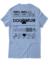 T-Shirt Unisex - Dog Mum - Color Thumbnail Γαλάζιο