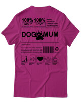 T-Shirt Unisex - Dog Mum - Color Thumbnail Φουξια