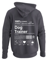 Φούτερ με κουκούλα - Dog Trainer - Color Thumbnail Ανθρακί