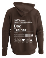Φούτερ με κουκούλα - Dog Trainer - Color Thumbnail Καφέ