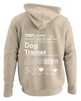 Φούτερ με κουκούλα - Dog Trainer - Color Thumbnail Μπέζ