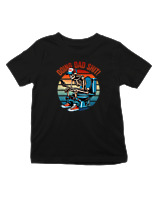 T-Shirt  Παιδικό - Doing Dad Shit - Color Thumbnail Μαύρο
