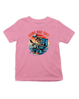 T-Shirt  Παιδικό - Doing Dad Shit - Color Thumbnail Ροζ