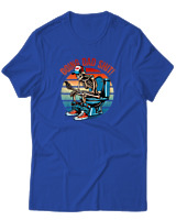 T-Shirt  Γυναικείο - Doing Dad Shit - Color Thumbnail Μπλέ Ρουά