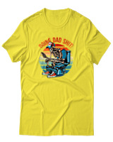T-Shirt  Γυναικείο - Doing Dad Shit - Color Thumbnail Κίτρινο