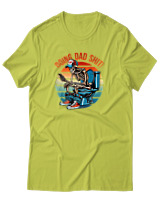 T-Shirt  Γυναικείο - Doing Dad Shit - Color Thumbnail Λαχανί