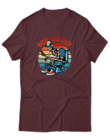 T-Shirt  Γυναικείο - Doing Dad Shit - Color Thumbnail Μπορντό