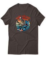 T-Shirt  Γυναικείο - Doing Dad Shit - Color Thumbnail Καφέ
