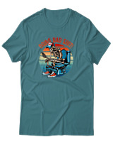 T-Shirt  Γυναικείο - Doing Dad Shit - Color Thumbnail Μπλέ Πράσινο