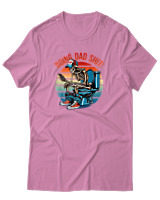 T-Shirt  Γυναικείο - Doing Dad Shit - Color Thumbnail Ροζ