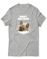 T-Shirt Αντρικό - Don't Disturb - Color Thumbnail Γκρι Μελανζέ