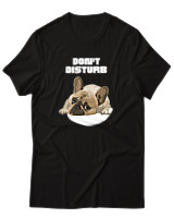 T-Shirt Αντρικό - Don't Disturb - Color Thumbnail Μαύρο