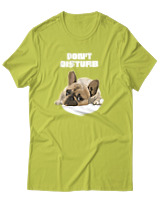 T-Shirt Αντρικό - Don't Disturb - Color Thumbnail Λαχανί