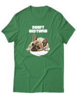 T-Shirt Αντρικό - Don't Disturb - Color Thumbnail Πράσινο