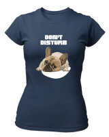T-Shirt Στενή Γραμμή - Don't Disturb - Color Thumbnail Σκούρο Μπλε