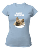 T-Shirt Στενή Γραμμή - Don't Disturb - Color Thumbnail Γαλάζιο