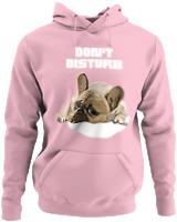 Φούτερ με κουκούλα - Don't Disturb - Color Thumbnail Pink