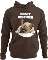 Φούτερ με κουκούλα - Don't Disturb - Color Thumbnail Καφέ